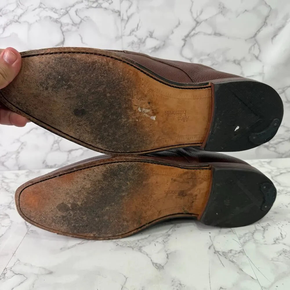 Allen Edmonds Men's Shoes sz 13 Jackson + Grained Leather Brown #M420